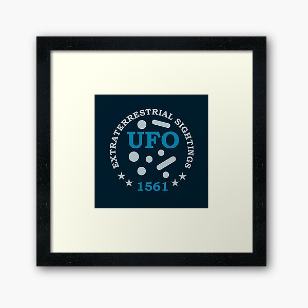 UFO 1561 Sighting Extraterrestrial Sightings Gerahmter Kunstdruck