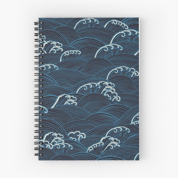 Item preview, Ocean Sea Waves {Indigo} designed and sold by Cecilia Mok.