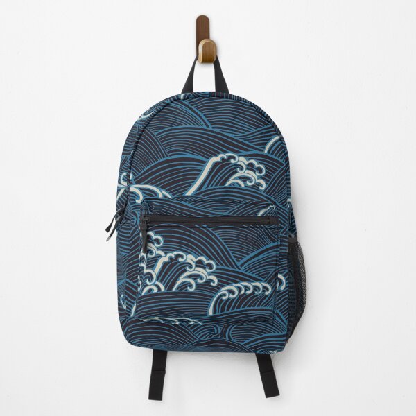 Item preview, Ocean Sea Waves {Indigo} designed and sold by Cecilia Mok.