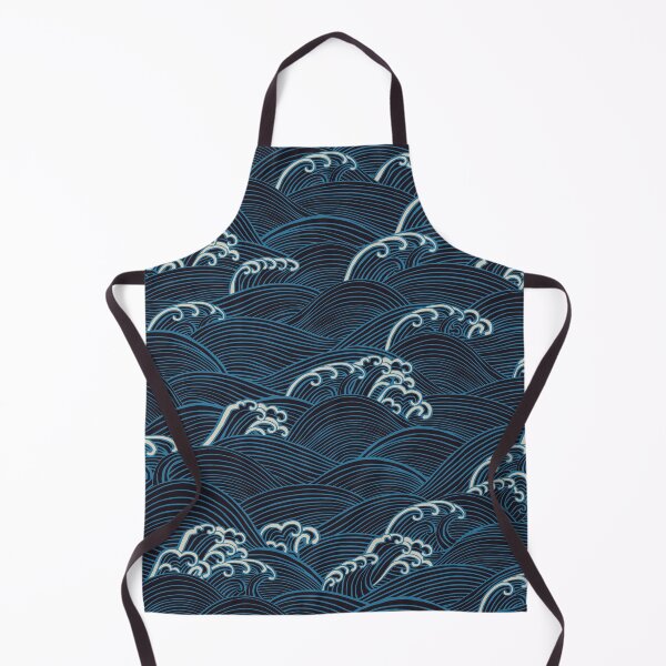 Item preview, Ocean Sea Waves {Indigo} designed and sold by Cecilia Mok.