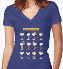 The Twelve Dogtors Women's Fitted V-Neck T-Shirt