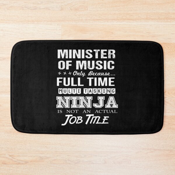 Artikelvorschau, Minister of Music T-Shirt - Multitasking Ninja Job Geschenkartikel Tee entworfen und verkauft von cattontawn.