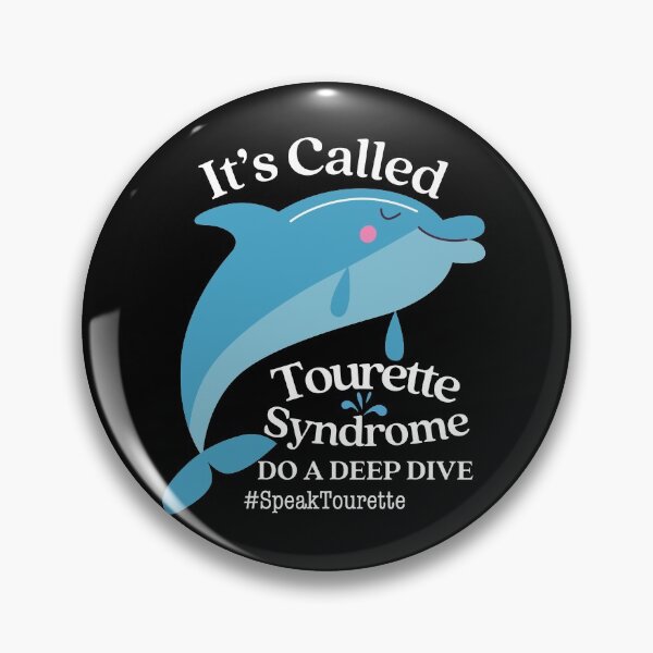 Item preview, It’s Called Tourettes Do A Deep Dive, Dolphin, Tourette Syndrome Awareness  designed and sold by MJDezigns.