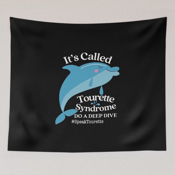 Item preview, It’s Called Tourettes Do A Deep Dive, Dolphin, Tourette Syndrome Awareness  designed and sold by MJDezigns.