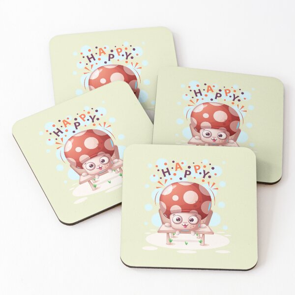 Item preview, Happy Cute Cartoon Mushroom - Mushroom Meme designed and sold by ildafdhome.