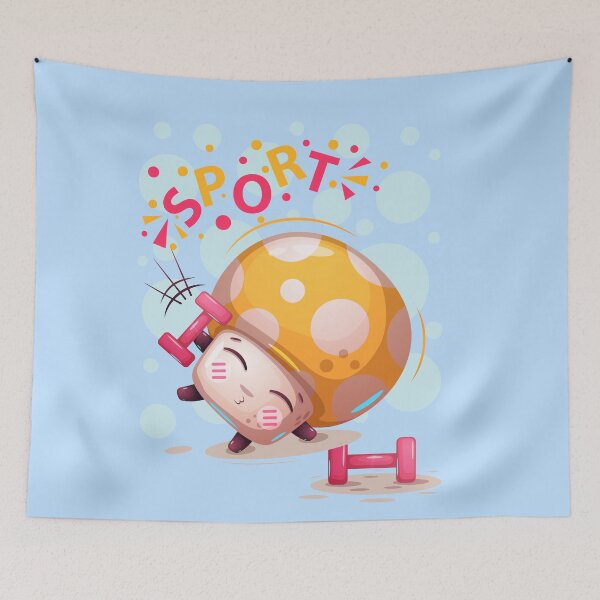 Item preview, Sport Cute Cartoon Mushroom - Mushroom Meme designed and sold by ildafdhome.