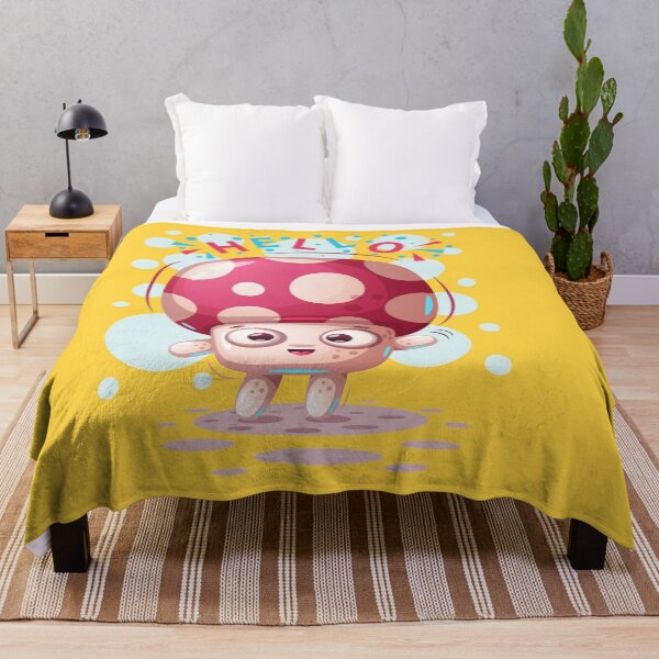 Item preview, Hello Cute Cartoon Mushroom - Mushroom Meme designed and sold by ildafdhome.