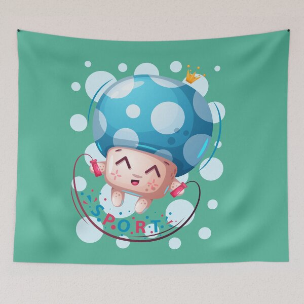 Item preview, Sport Cute Cartoon Mushroom - Mushroom Meme designed and sold by ildafdhome.