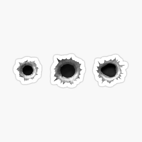 bullet hole Sticker