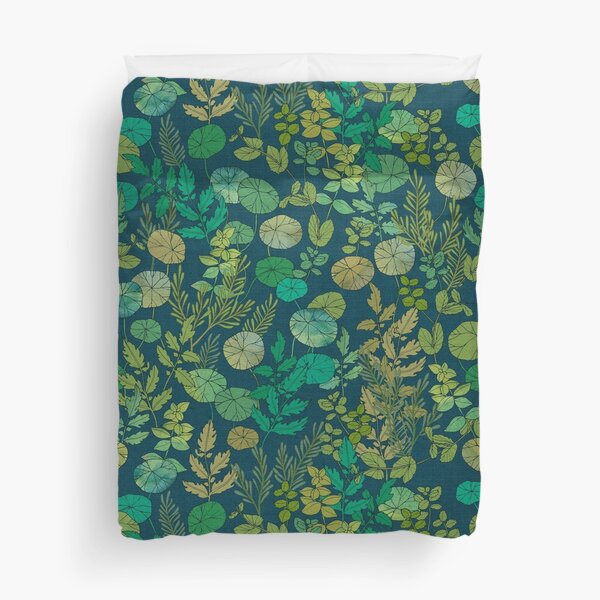 Growing a Garden Green Nature Duvet Cover