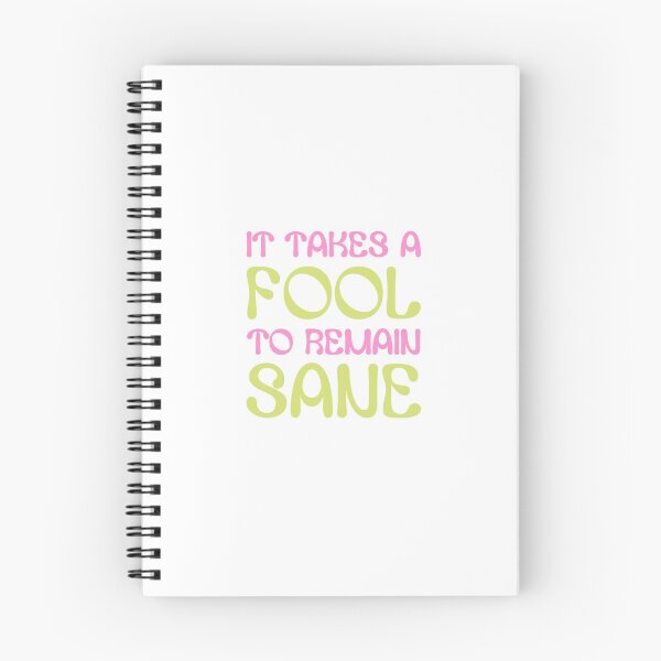 Item preview, It takes a fool to remain sane - pink green designed and sold by stylesnspire.