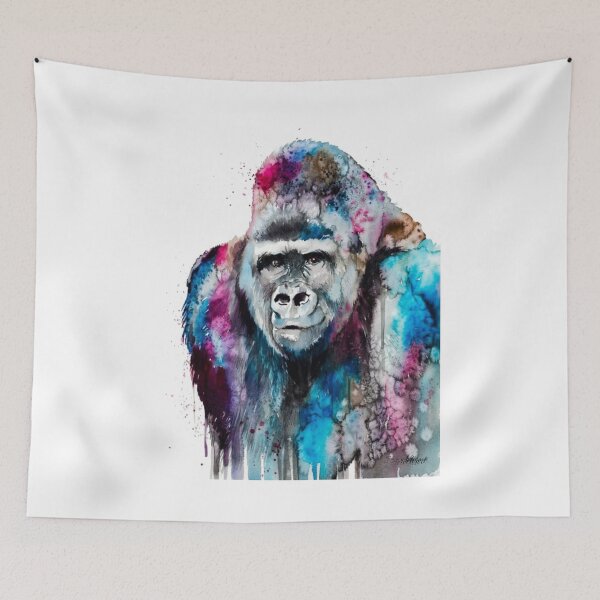 Item preview, Watercolor Painting Design of chimpanzee designed and sold by VIVEK KUMAR RAI.