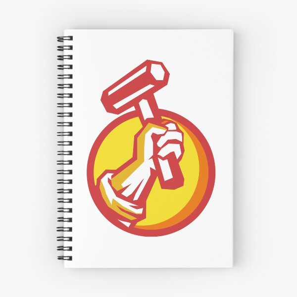 Item preview, Union Worker Hand Holding Hammer Circle Retro designed and sold by patrimonio.