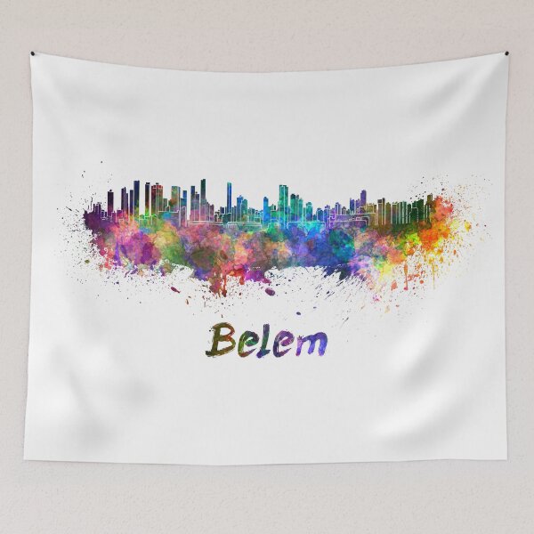 Item preview, Belem skyline in watercolor designed and sold by paulrommer.