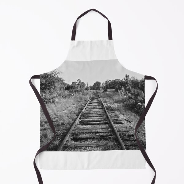 Item preview, Black and white Railroad tracks in florida designed and sold by Stephen Orsillo.