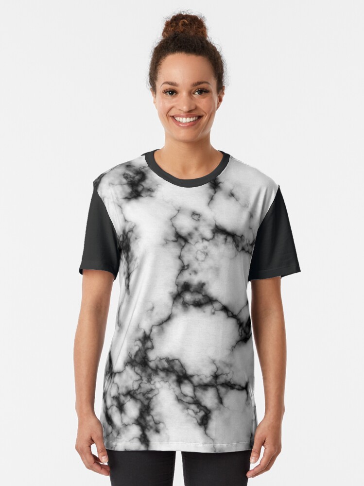 grey tie dye graphic tee