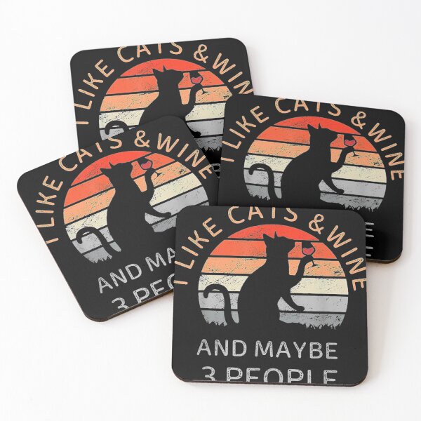 Item preview, I Like Cats Wine And Maybe 3 People designed and sold by bonbin25.