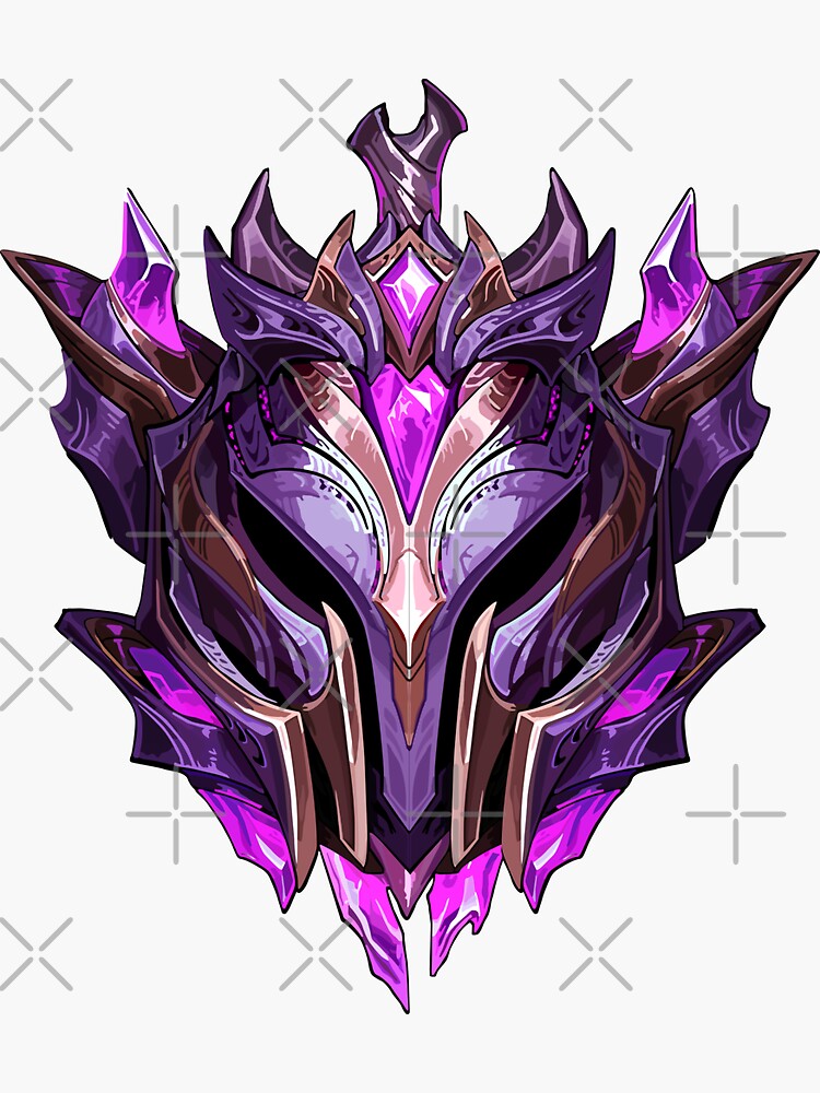 Multiplayer Online Battle Arena lol grandmaster Rank Icon Sticker for Sale  by ElyVan