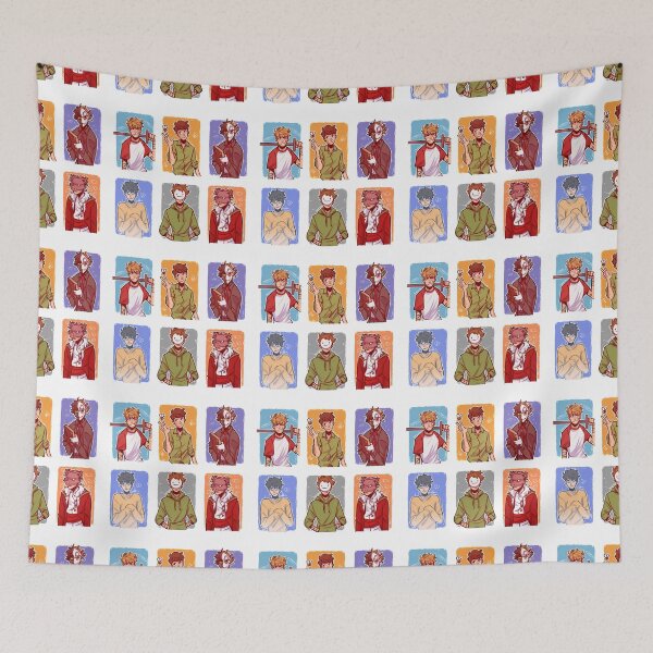 Item preview, Dream SMP Characters Pattern designed and sold by ItsBlueThough.