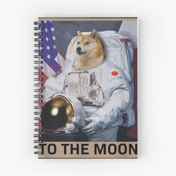 Artikelvorschau, Dogecoin zum Mond - Dogecoin-Astronaut zum Mond entworfen und verkauft von CryptoDy.