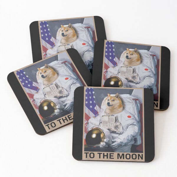 Item preview, Dogecoin To The Moon - Dogecoin Astronaut To the Moon designed and sold by CryptoDy.
