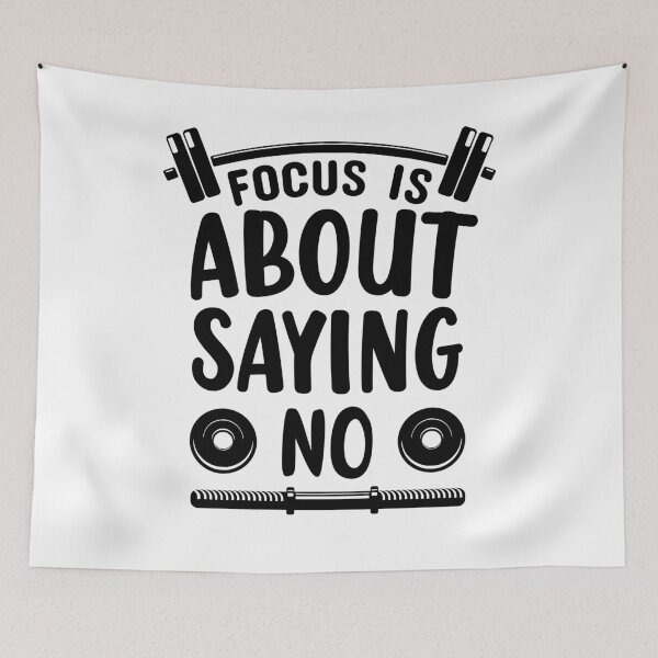 Item preview, focus is about saying no designed and sold by loka-Art.