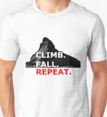 Climb. Fall. Repeat Unisex T-Shirt