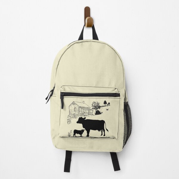 Item preview, Mama Cow And Baby Calf - Vintage Silhouette Black and White - Country Farm Ranch Barn Life Family - For Animal Lover, Boy, Girl designed and sold by Sajuade.