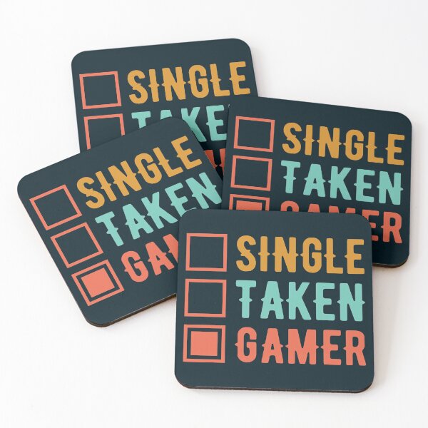 Item preview, Single Taken Gamer - Funny Gaming designed and sold by S Cube Design.