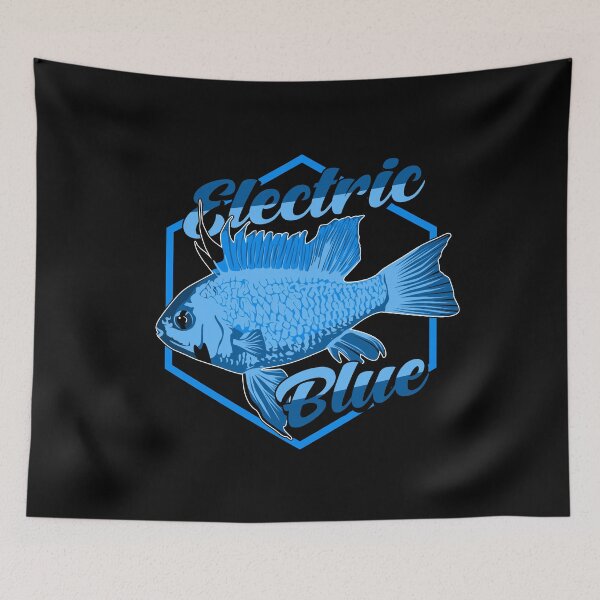 Item preview, Electric Blue Ram Cichlid German Blue Mikrogeophagus Ramirezi Aquarium Fish Aquarist Gift designed and sold by TheAplus.