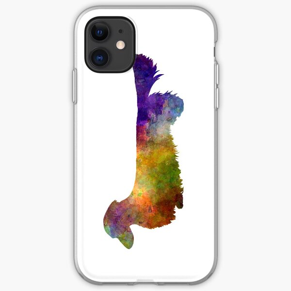 Dachshund Long Haired in watercolor iPhone Soft Case