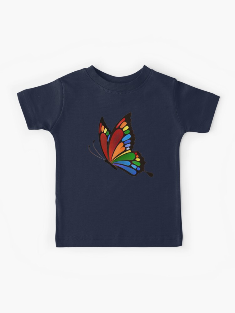 Kids' Printed Knit Flare in Rainbow Butterflies