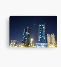 twin buildings Canvas Print