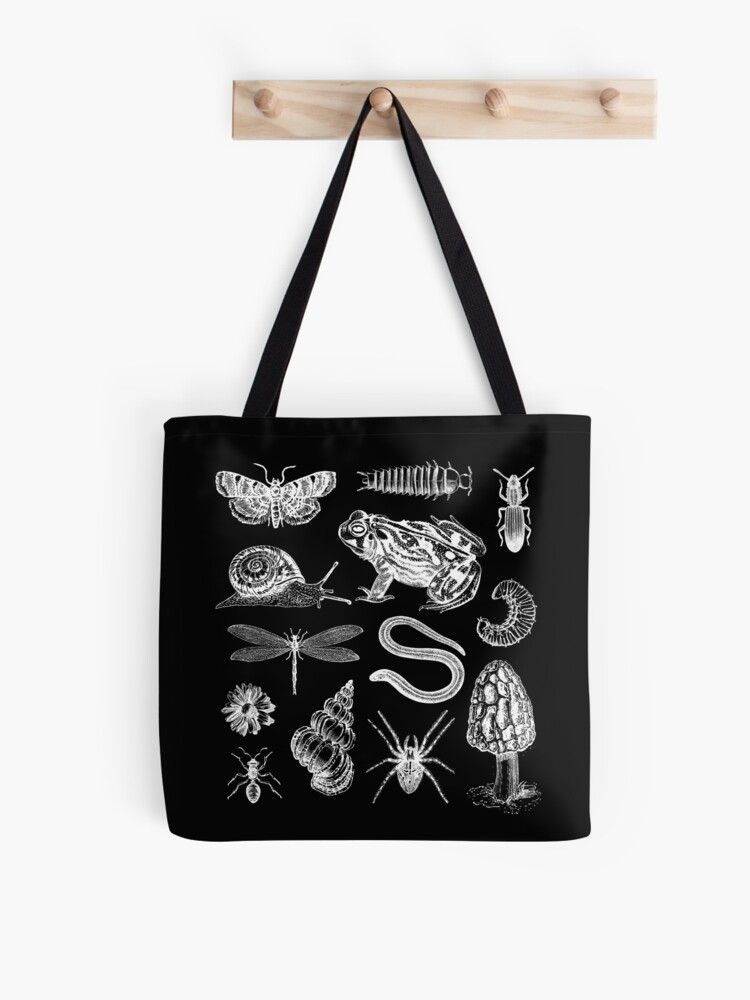 Moth Tote Bag Cottagecore Bag Goblincore Bag Insect Tote Bag Bug Tote Bag  Aesthetic Trendy Tote Bag Reusable Bag Goth Bag Artsy Market Bag