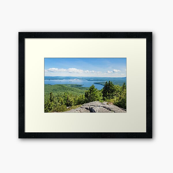 Idyllic Lake Winnipesaukee Framed Art Print