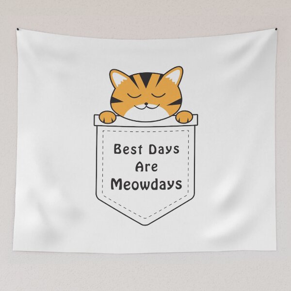 Item preview, Best Days are Meowdays in pocket designed and sold by Asa-design.