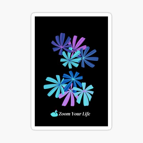 Item preview, Beautiful Bunches of Blue and Pink Flowers Illustrations designed and sold by Styleishere.