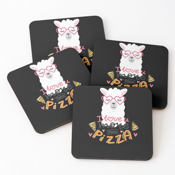 Item preview, Llama Love You More Than Pizza designed and sold by ThinkOutLoudApp.