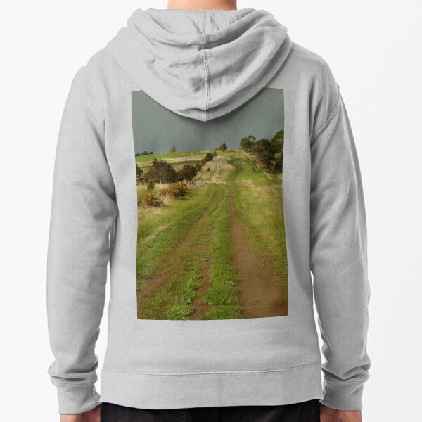 Joe Mortelliti Gallery - Heavy cloud over Spray Farm, Bellarine Peninsula, Victoria, Australia. Zipped Hoodie
