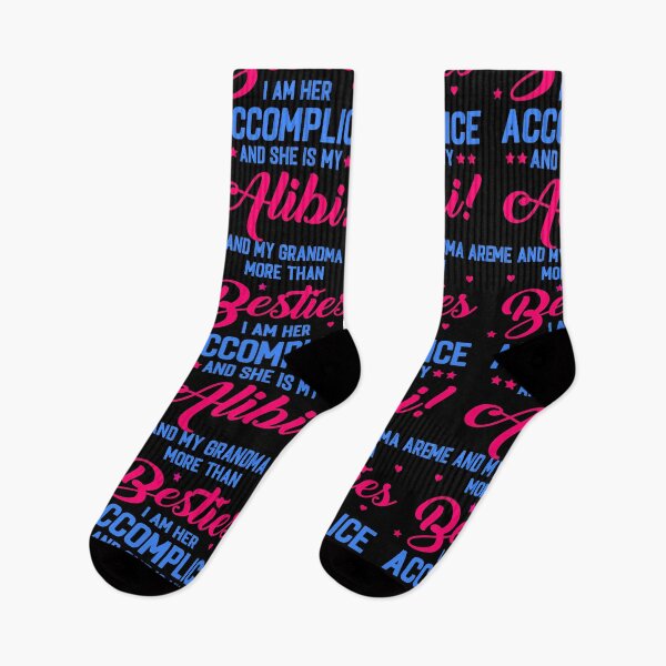 Item preview, ME AND MY GRANDMA ARE MORE THAN BESTIES I AM HER ACCOMPLICE SHE IS MY ALIBI - FUNNY FAMILY GRANDMA AND ME QUOTE designed and sold by PhillDaPhlava.