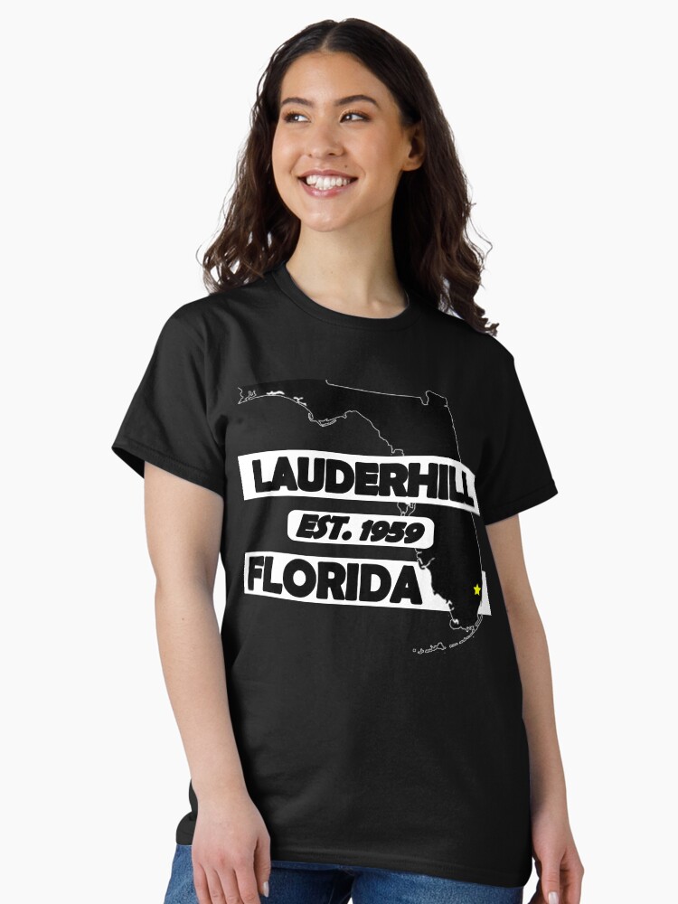 Thumbnail 2 of 7, Classic T-Shirt, LAUDERHILL, FLORIDA EST. 1959 designed and sold by Mbranco.