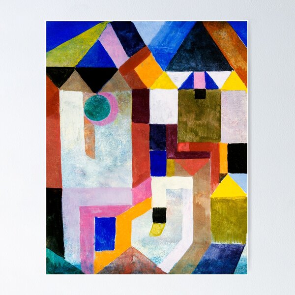 Artikel-Vorschau von PAUL KLEE Bunte Architektur 1917 Original High Definition Paul Klee HD Best Print, designt und verkauft von gologodesigns.