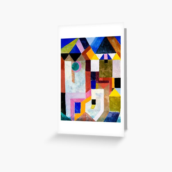 HD PAUL KLEE - Colorful Architecture Greeting Card
