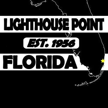 Artwork thumbnail, LIGHTHOUSE POINT, FLORIDA EST. 1956 by Mbranco