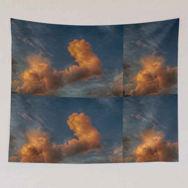 Item preview, Colorful vibrant hdr orange clouds at sunset designed and sold by Stephen Orsillo.