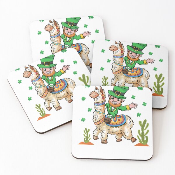 Item preview, Leprechaun Riding a Llama St Patricks Day Alpaca  designed and sold by ThinkOutLoudApp.