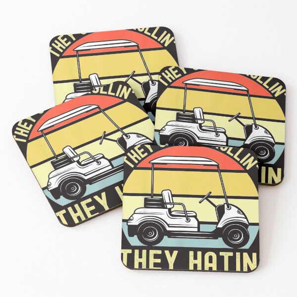 Item preview, They Hatin Golfer Funny Golf Cart designed and sold by phonein2584.