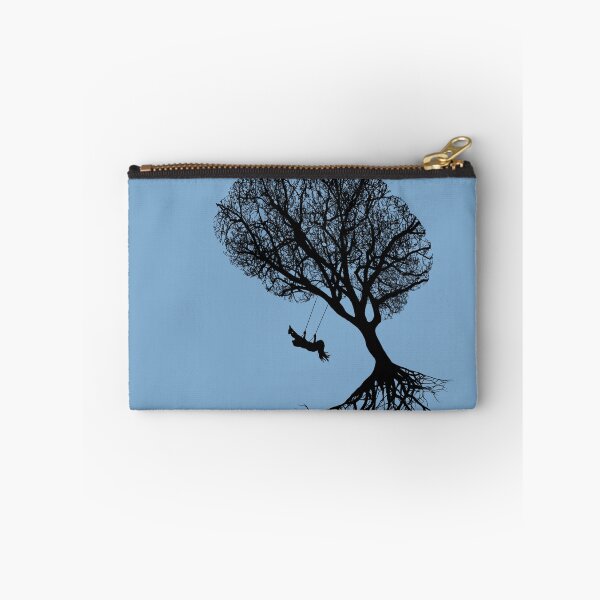 Item preview, brain art, brain silouette with swing, tree branches shape of a brain designed and sold by Collagedream.