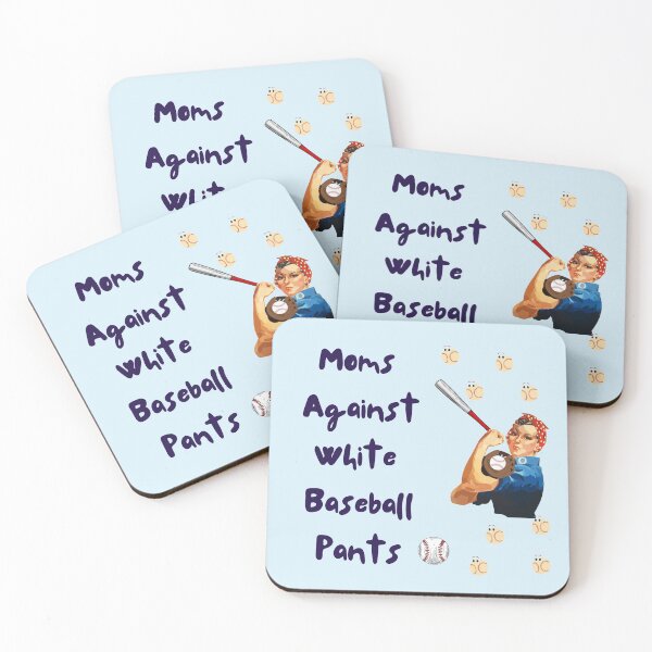 Item preview, Moms against white baseball pants designed and sold by idesignbyJiras.