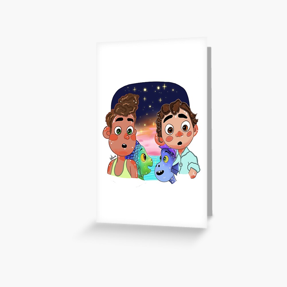 Luca! Pixar (fan art) Greeting Card for Sale by ryoucereal